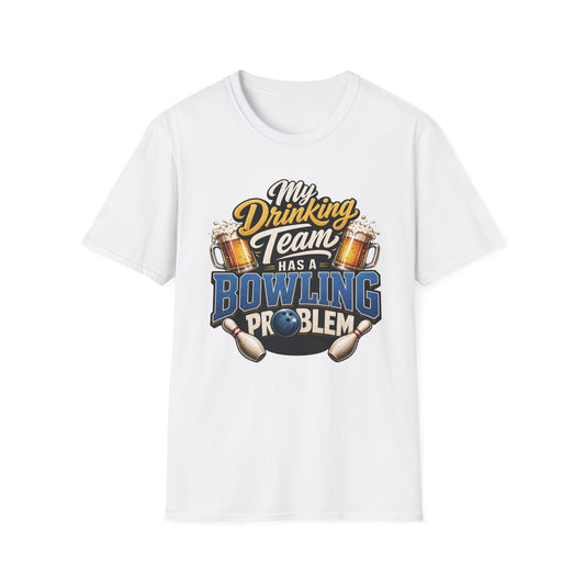 My drinking team has a bowling problem retro T-Shirt
