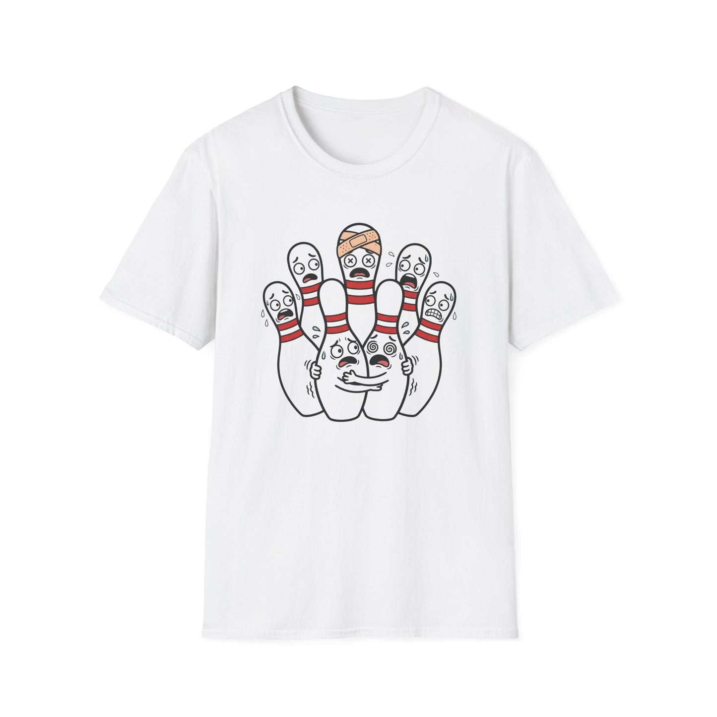 Scared pins funny bowling T-Shirt