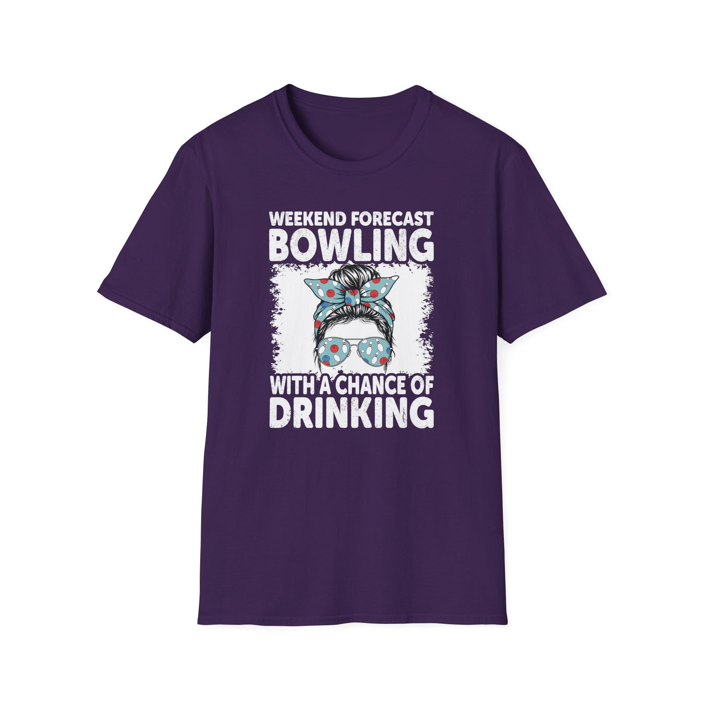Funny bowling weekend forecast T-Shirt