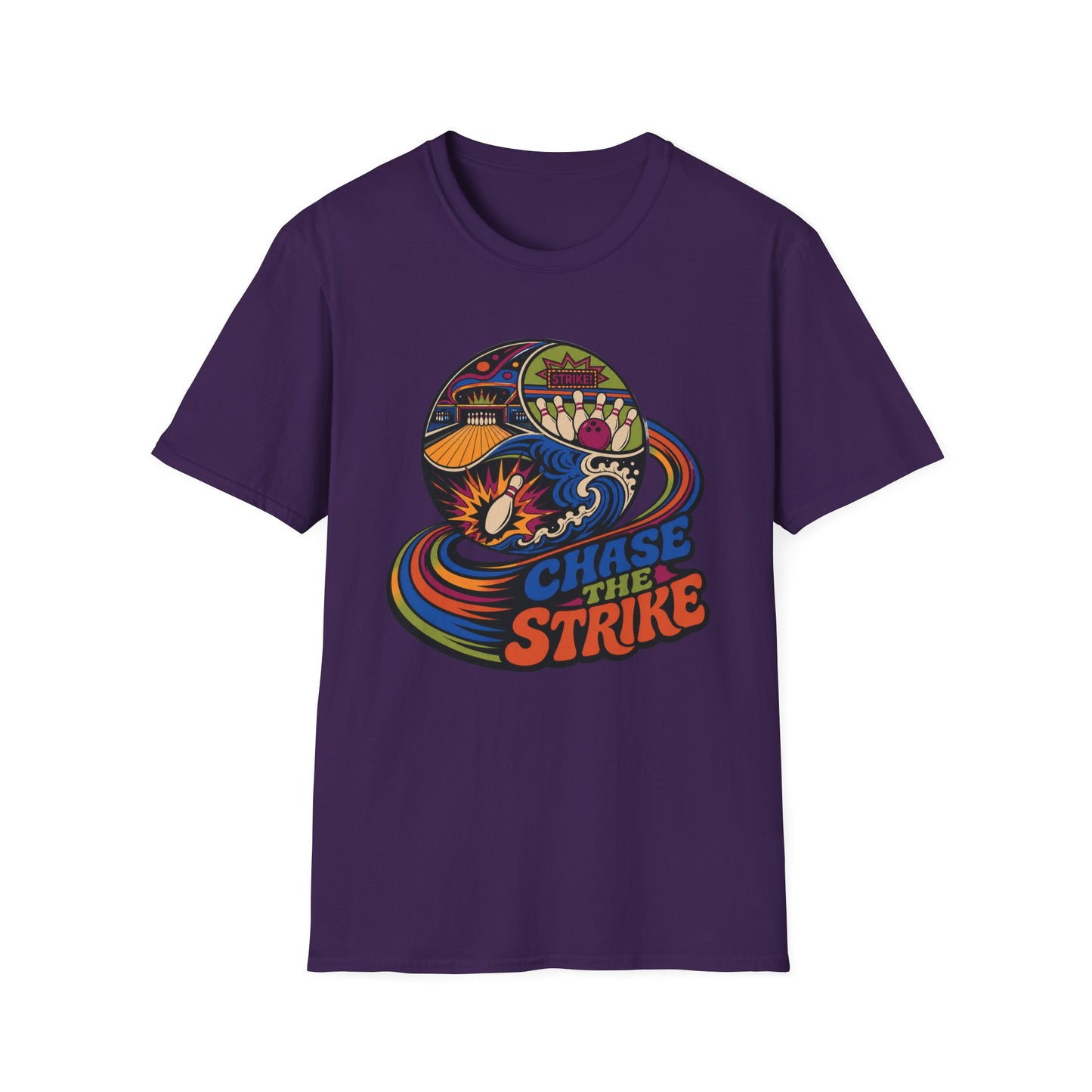 Chase the strike retro Bowling T-Shirt
