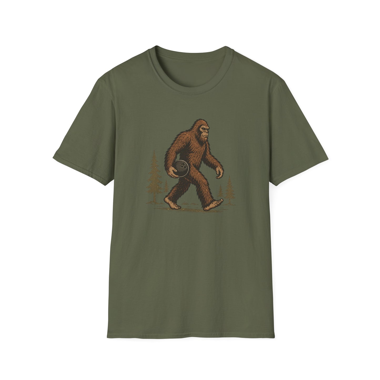 Sasquatch funny bowling modern design T-Shirt