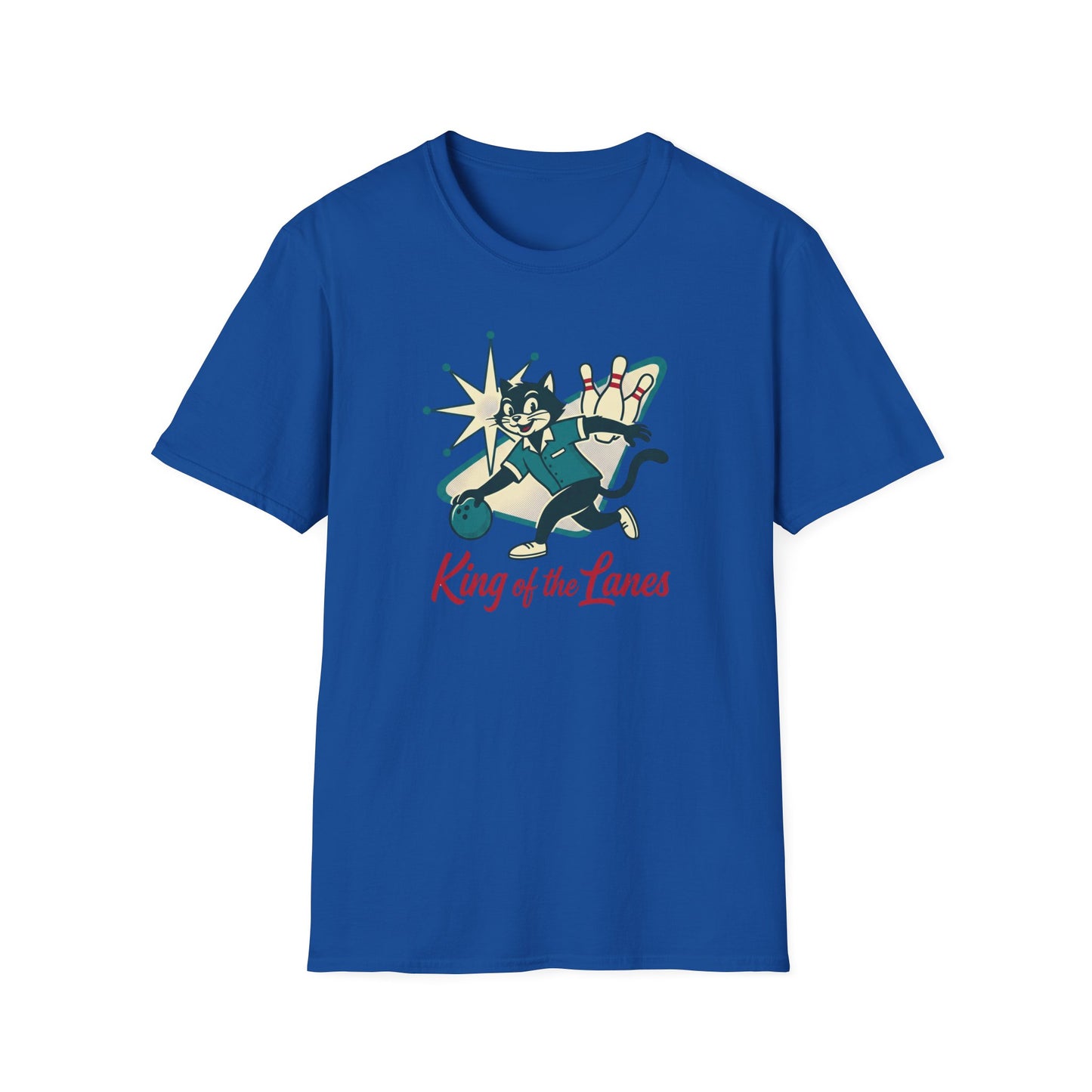 King of the lanes cat retro T-Shirt