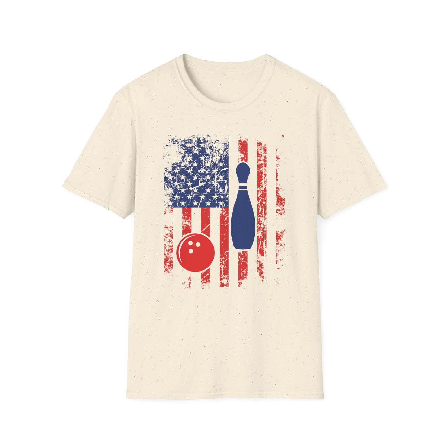 Bowling USA flag color design T-Shirt