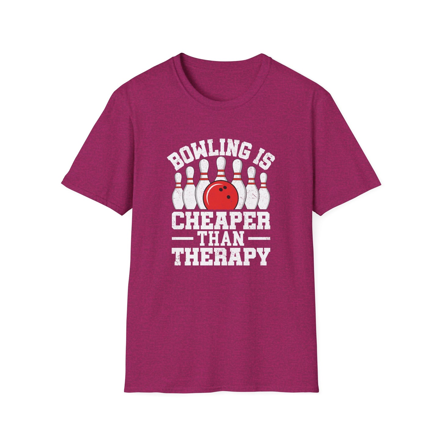 Bowling is cheaper than therapy funny T-Shirt