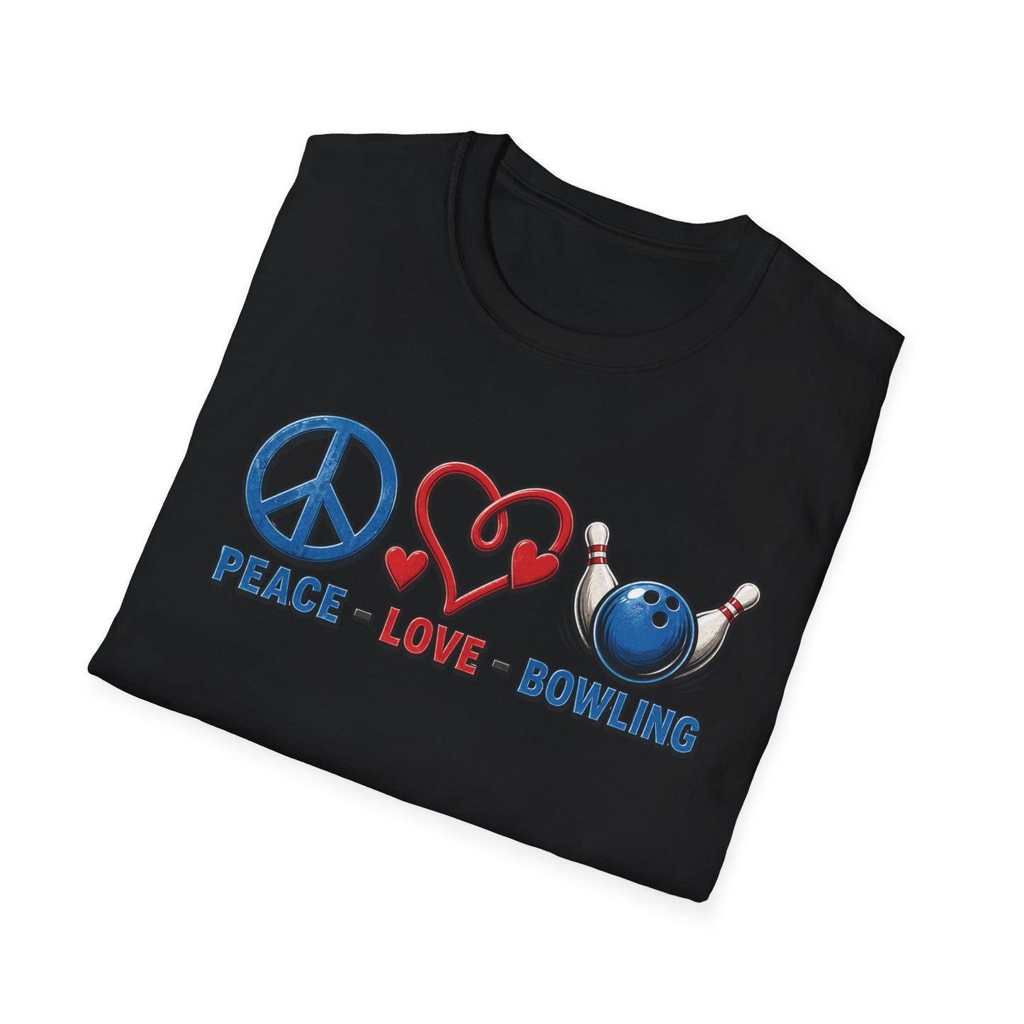 Peace, Love, Bowling T-Shirt