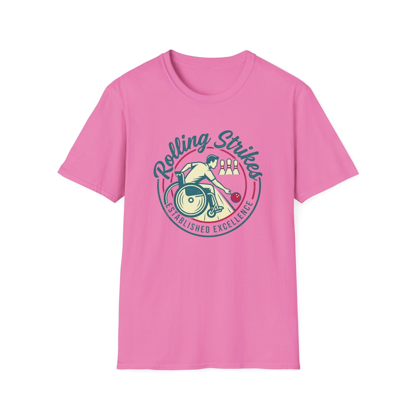 Wheelchair bowler bowling design T-Shirt