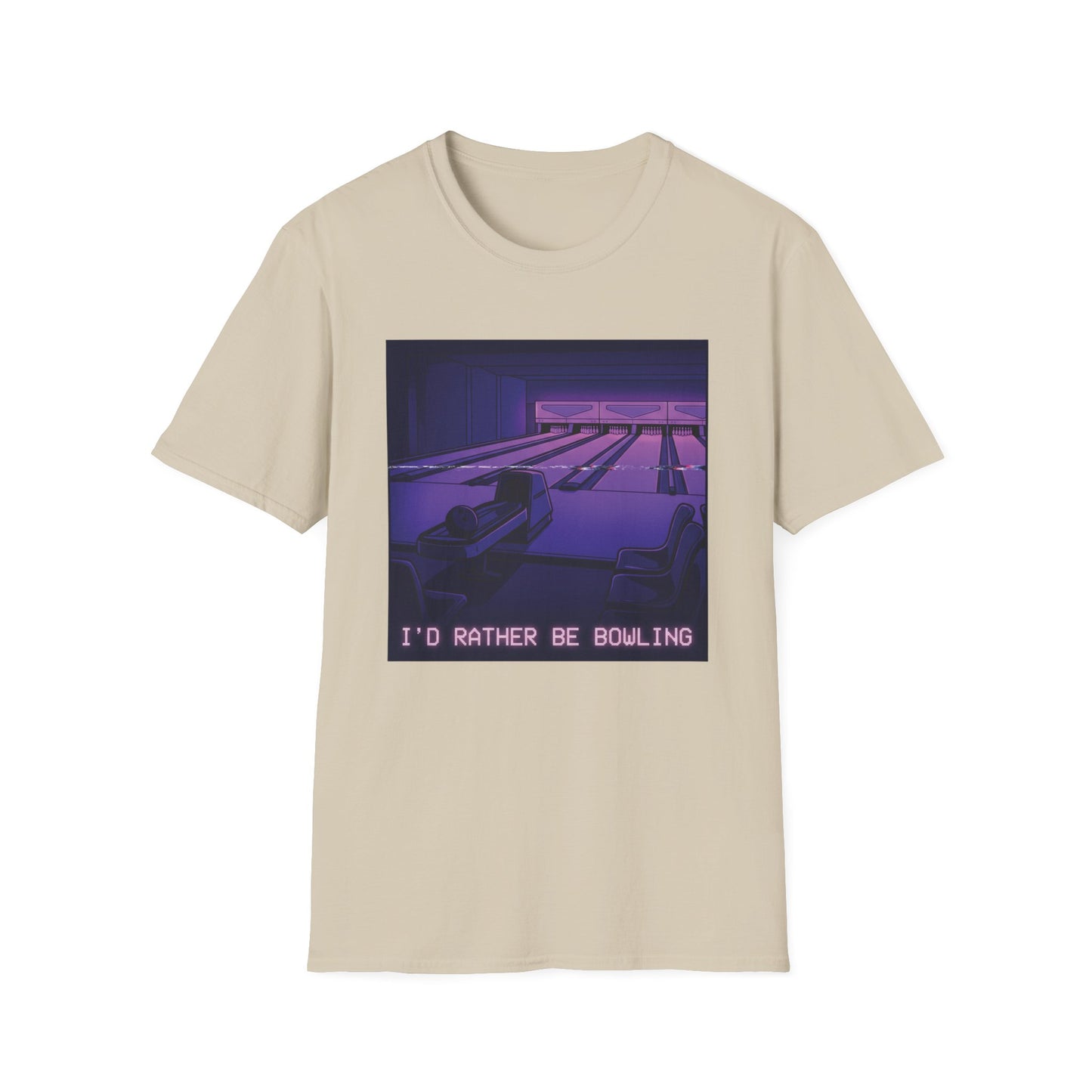 I'd rather be bowling glitching T-Shirt