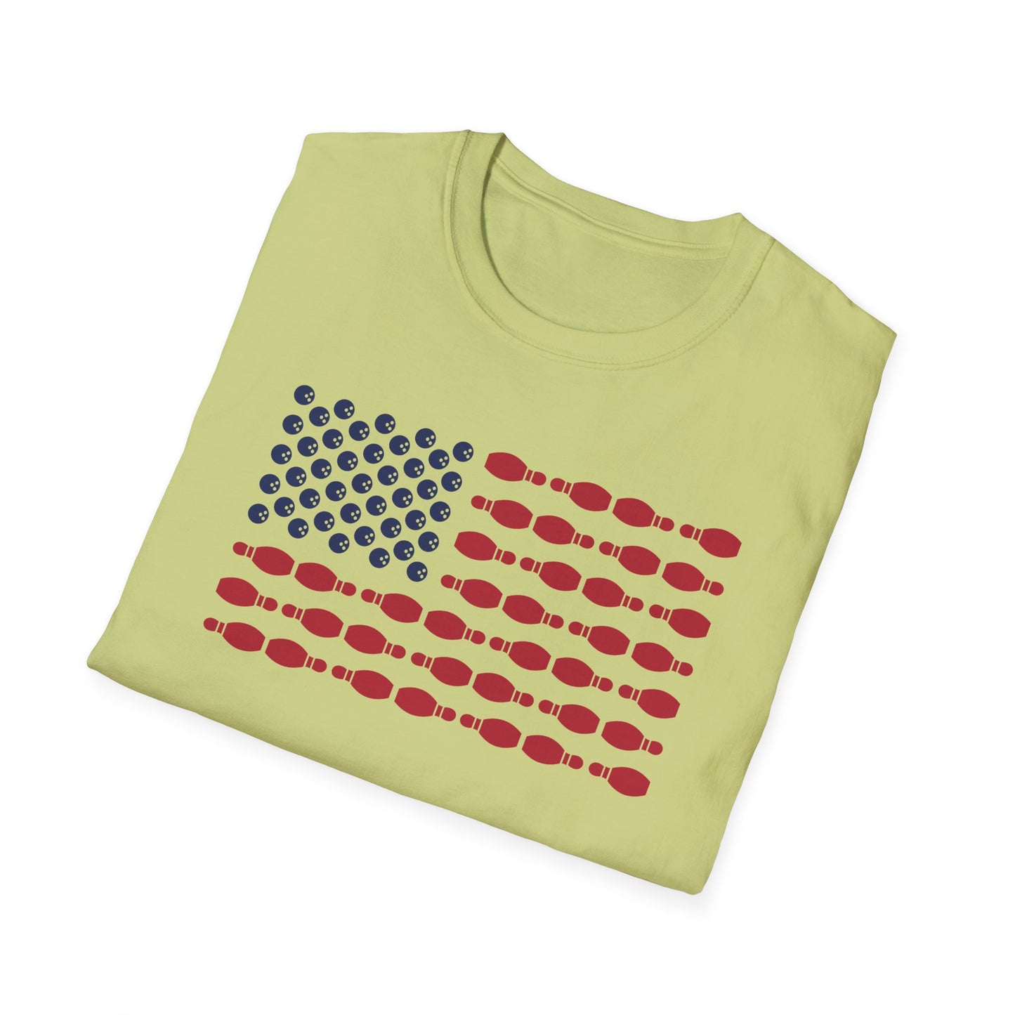 Bowling USA flag balls and pins T-Shirt