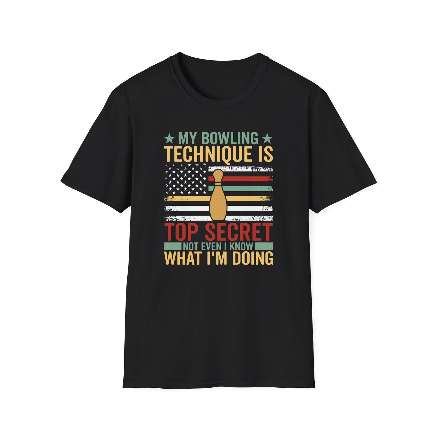 Bowling technique top secret USA T-Shirt