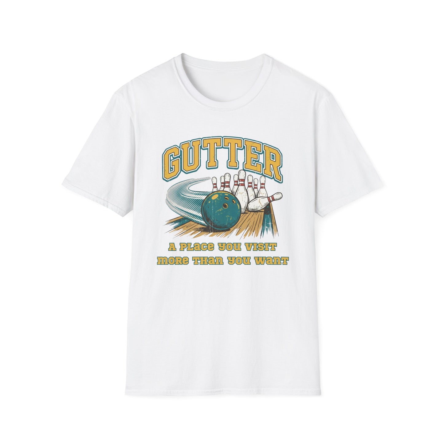 Gutter visits funny bowling T-Shirt