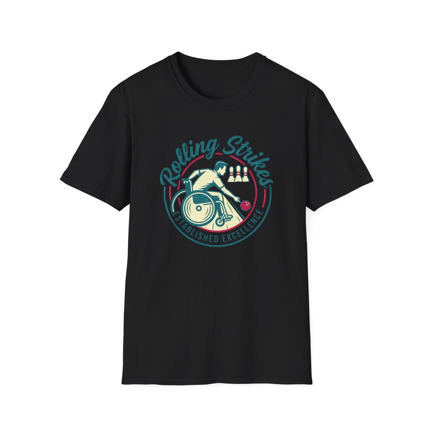 Wheelchair bowler bowling design T-Shirt