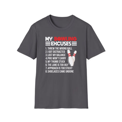 Funny bowling excuses T-Shirt