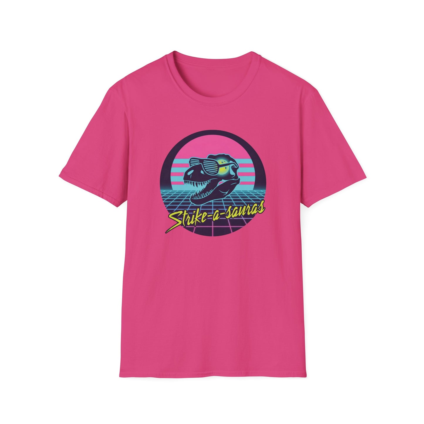Strike-a-sauras vaporwave bowling T-Shirt