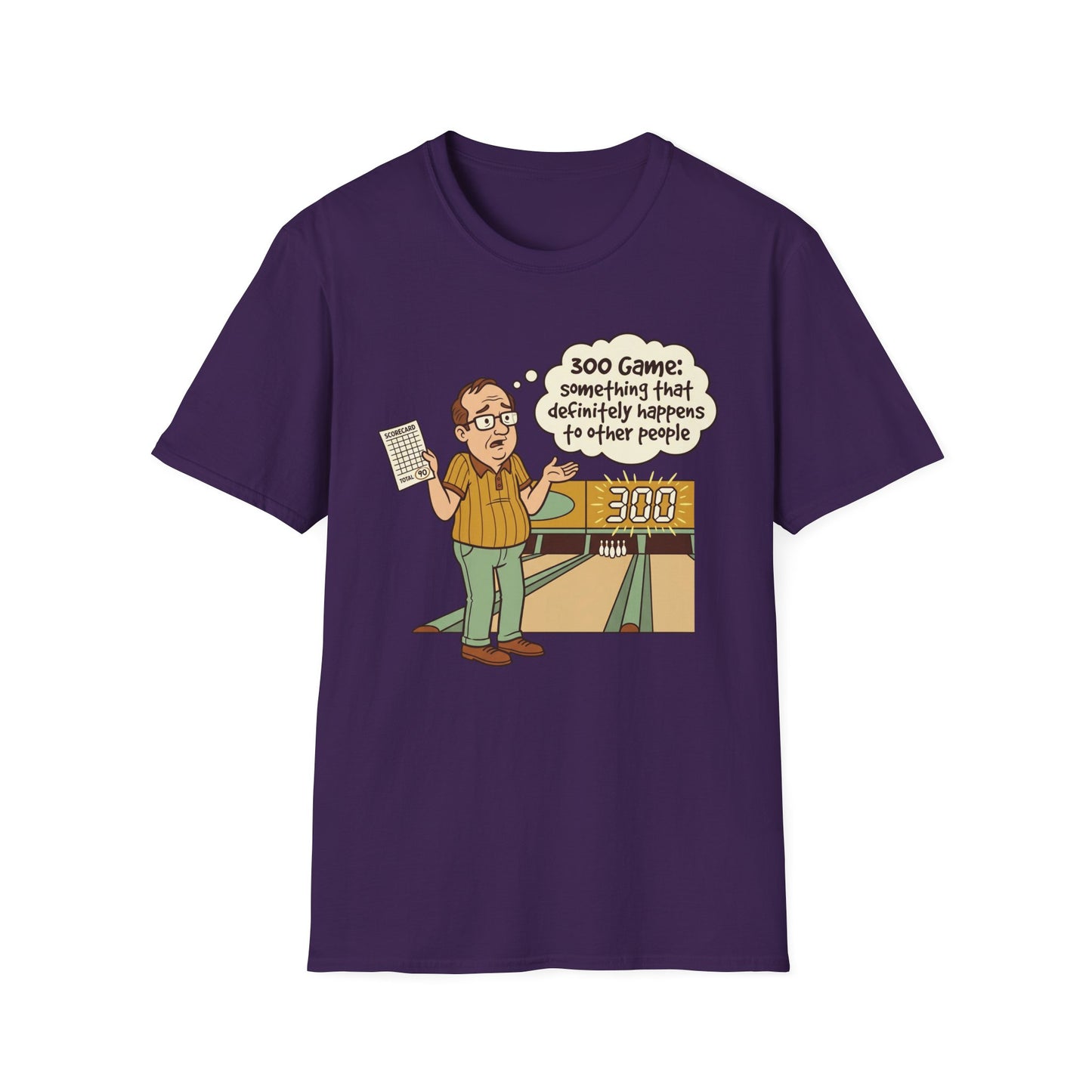 300 game funny bowling T-Shirt