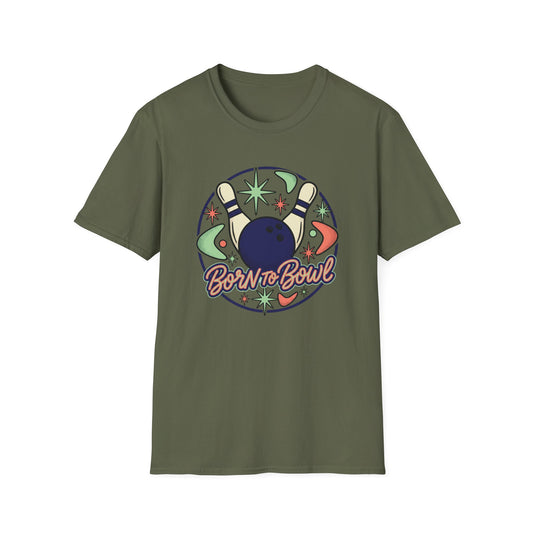 Born to bowl retro design T-Shirt