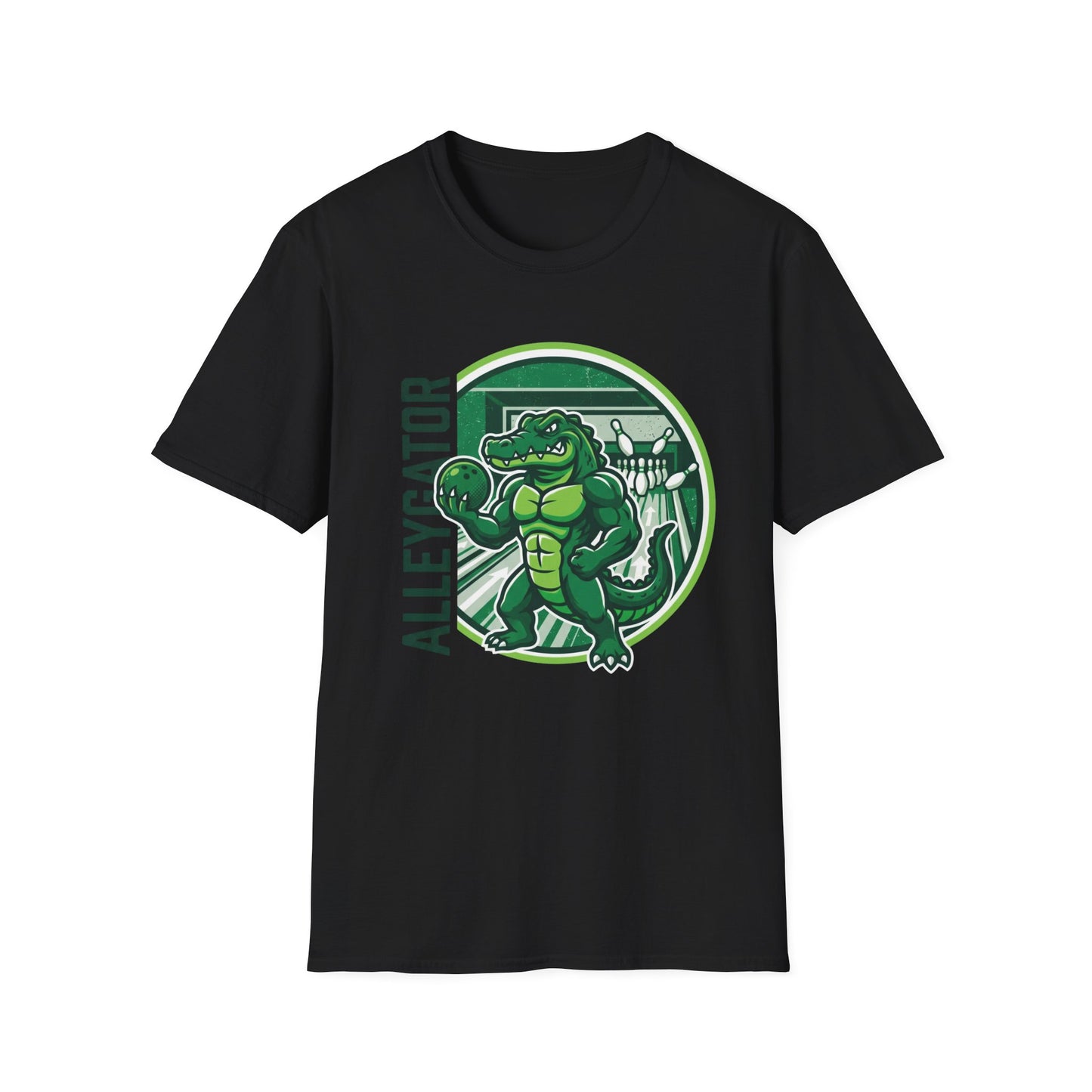 Alleygator side text T-Shirt