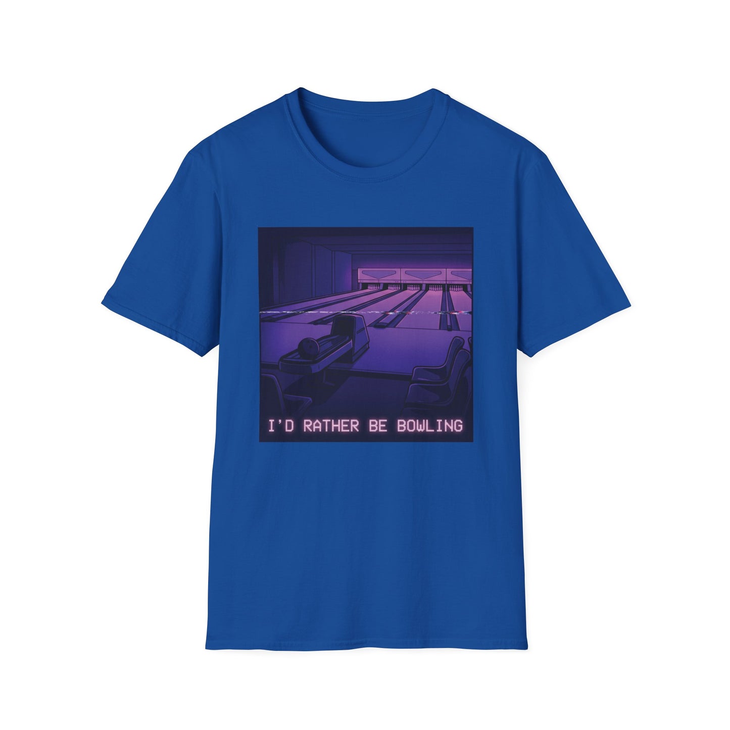 I'd rather be bowling glitching T-Shirt