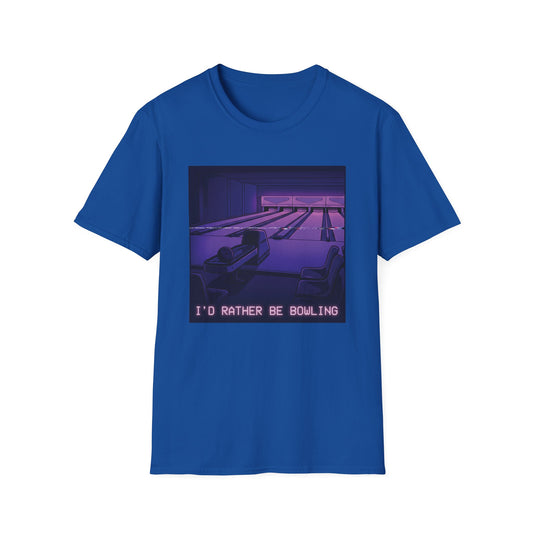 I'd rather be bowling glitching T-Shirt