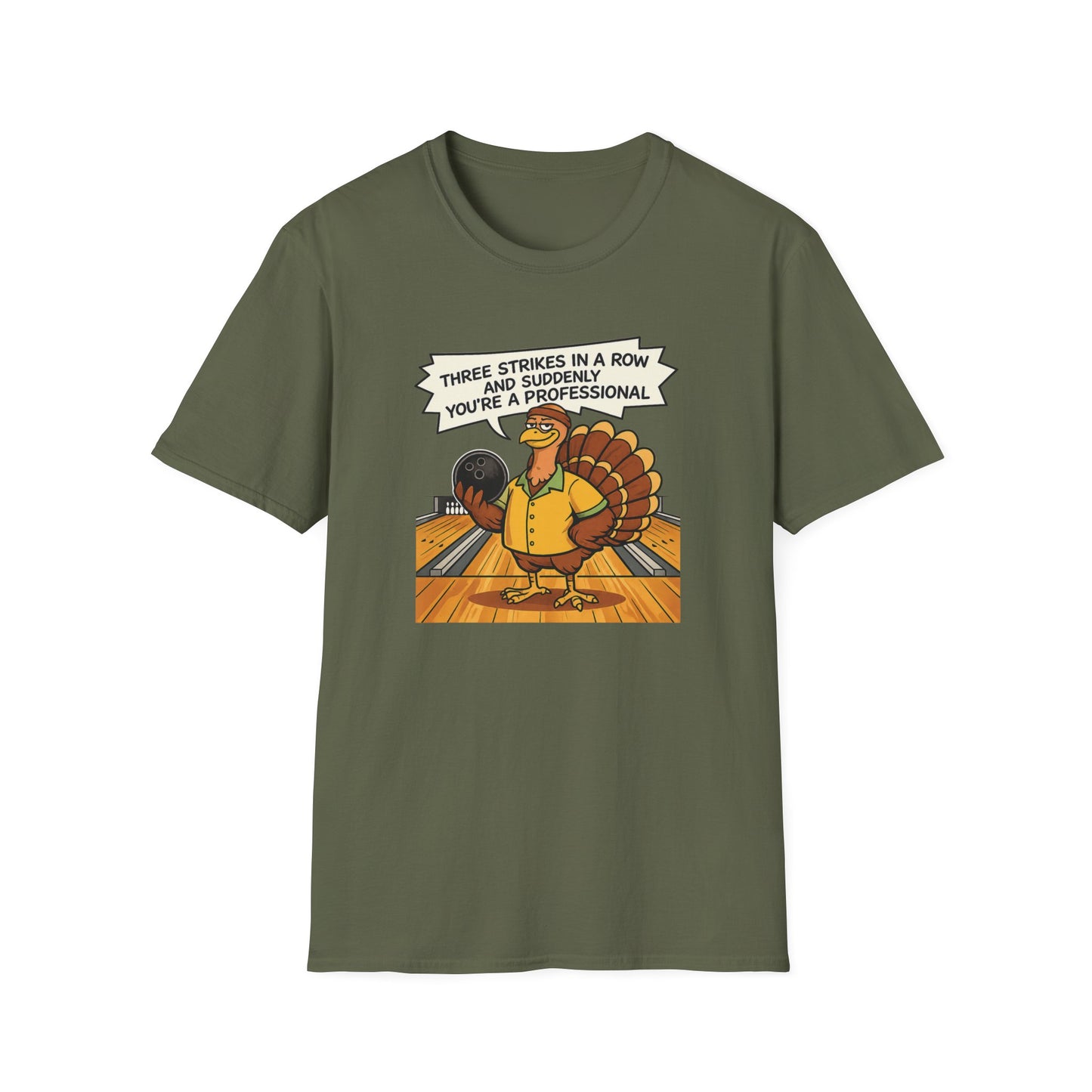 Funny turkey bowling T-Shirt