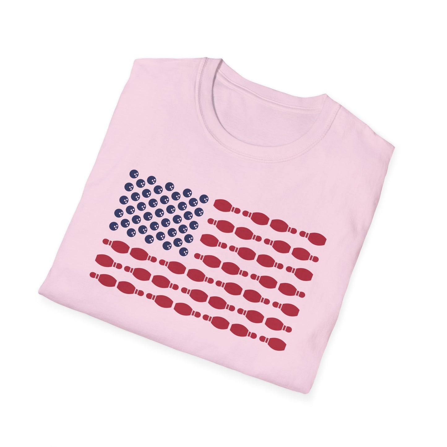 Bowling USA flag balls and pins T-Shirt