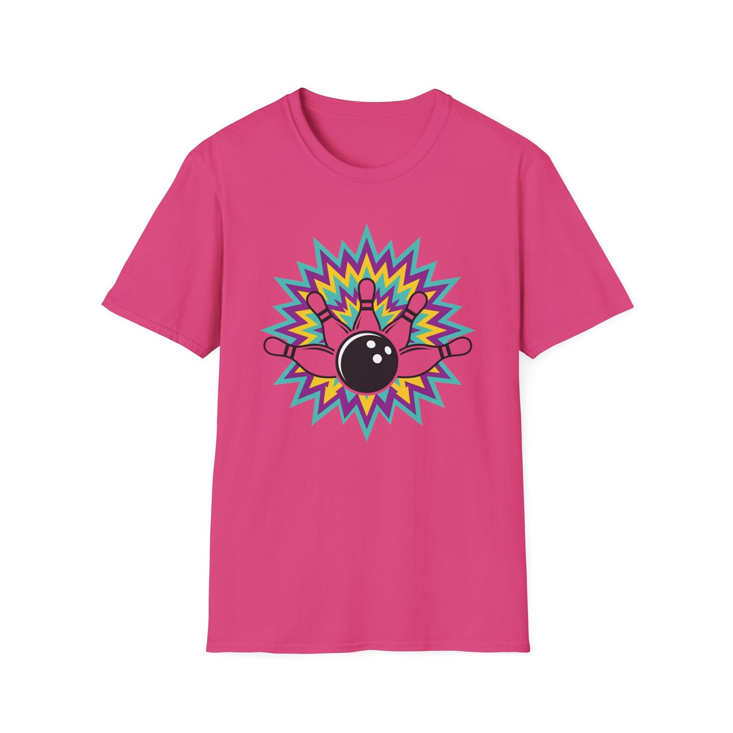Crazy colors strike bowling T-Shirt
