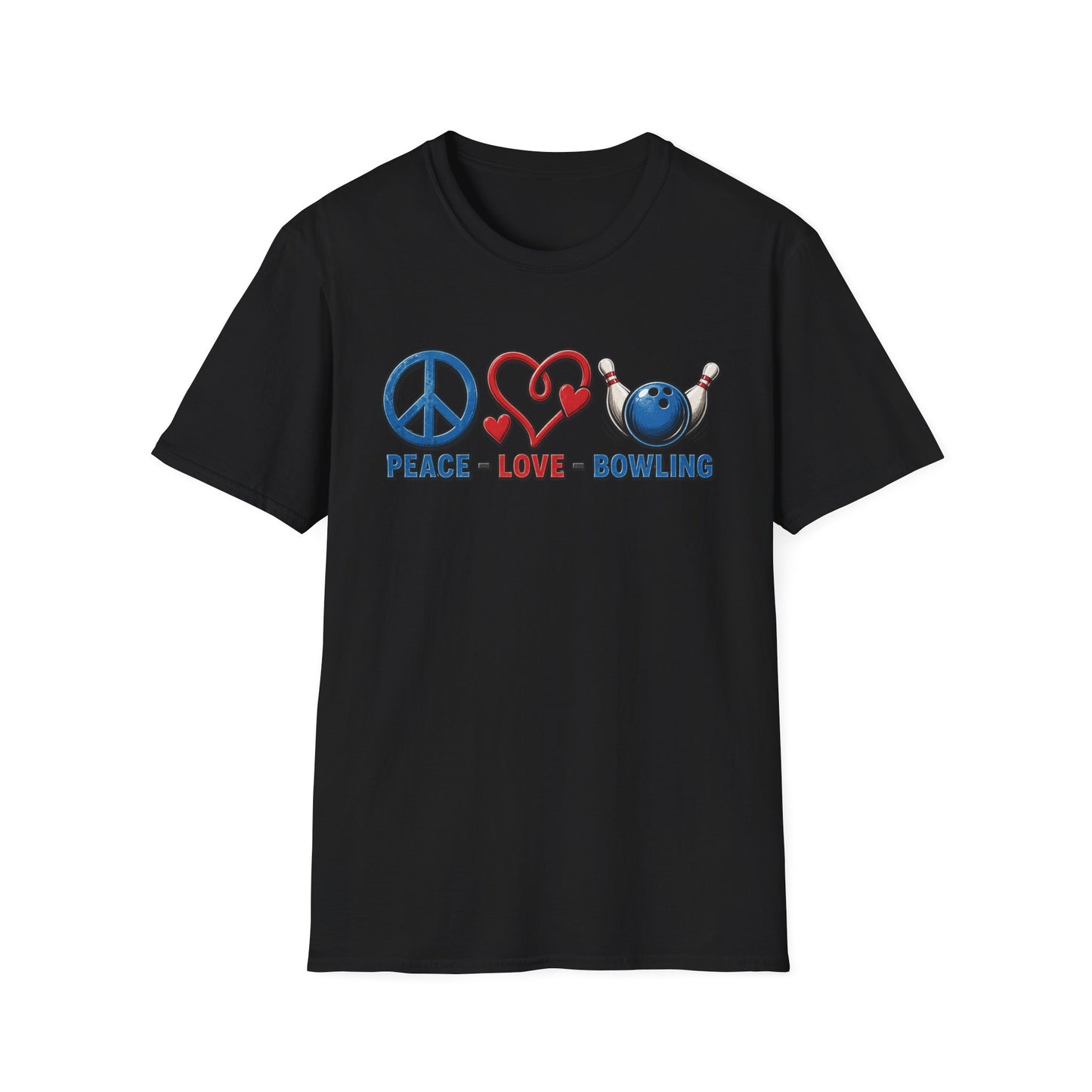 Peace, Love, Bowling T-Shirt