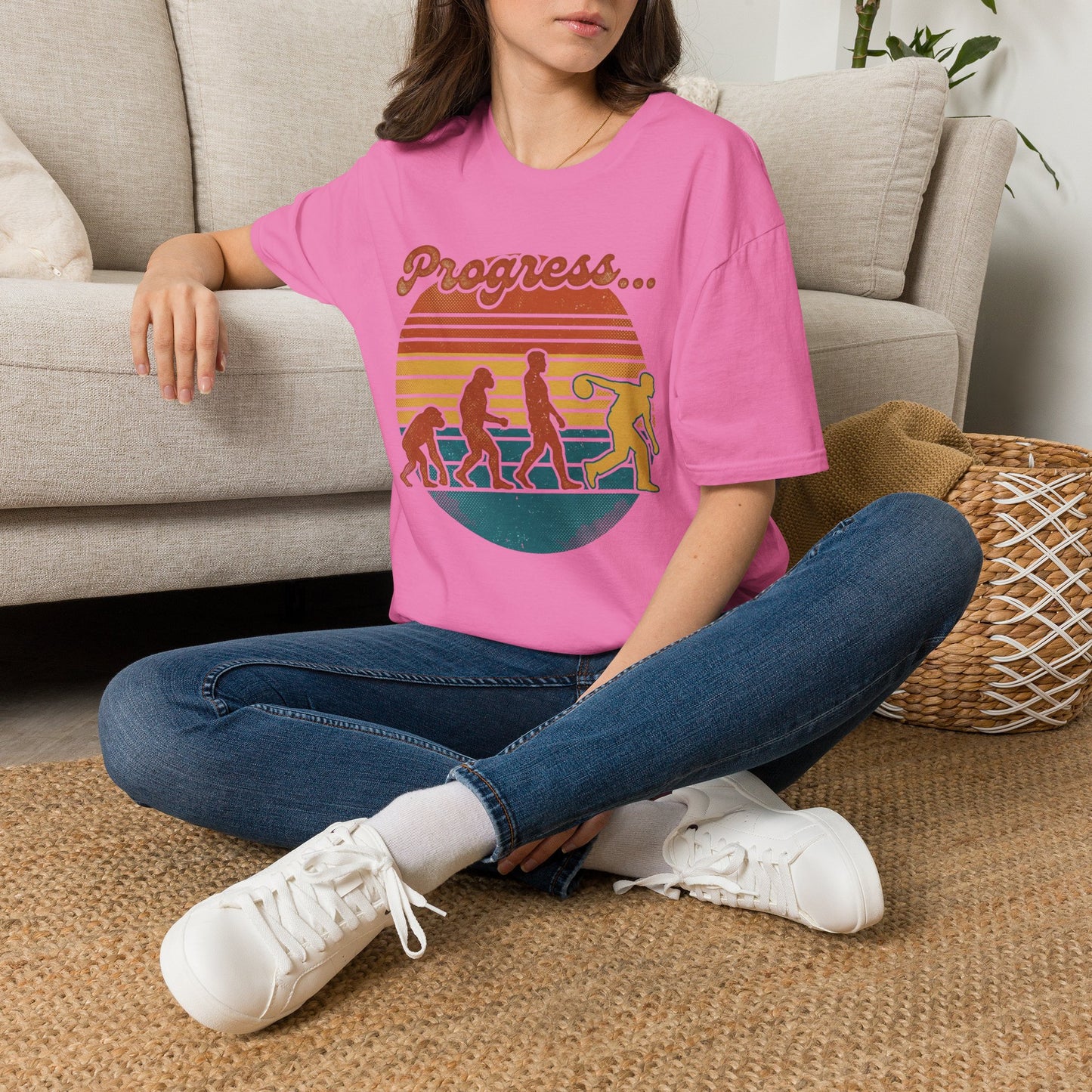 Progress retro bowling sunset T-Shirt