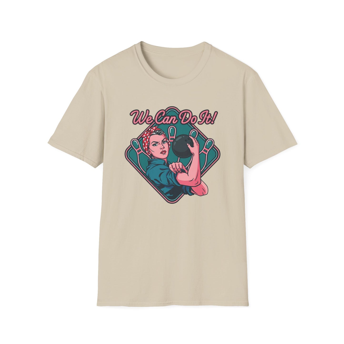We can do it ladies bowling retro T-Shirt