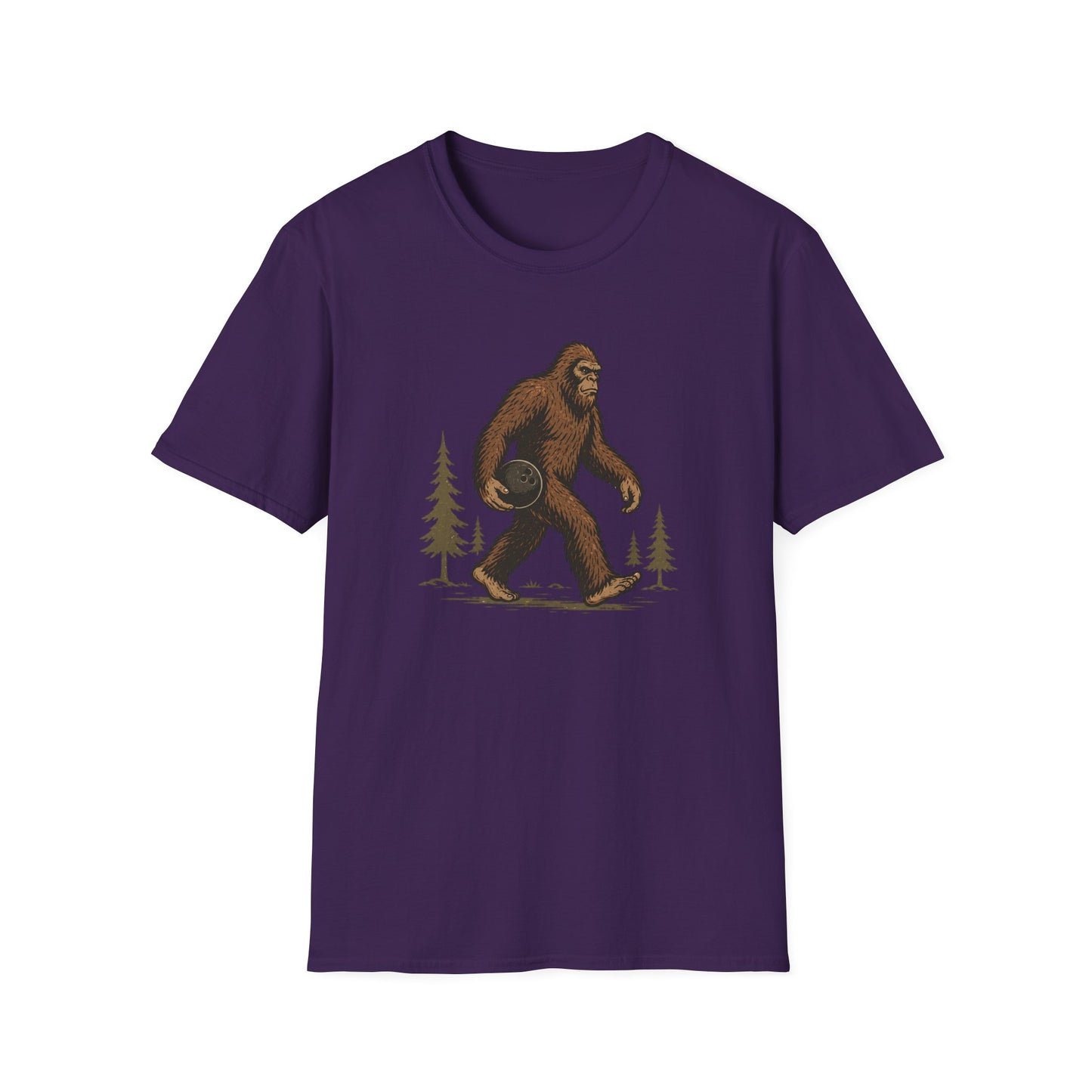 Sasquatch funny bowling modern design T-Shirt