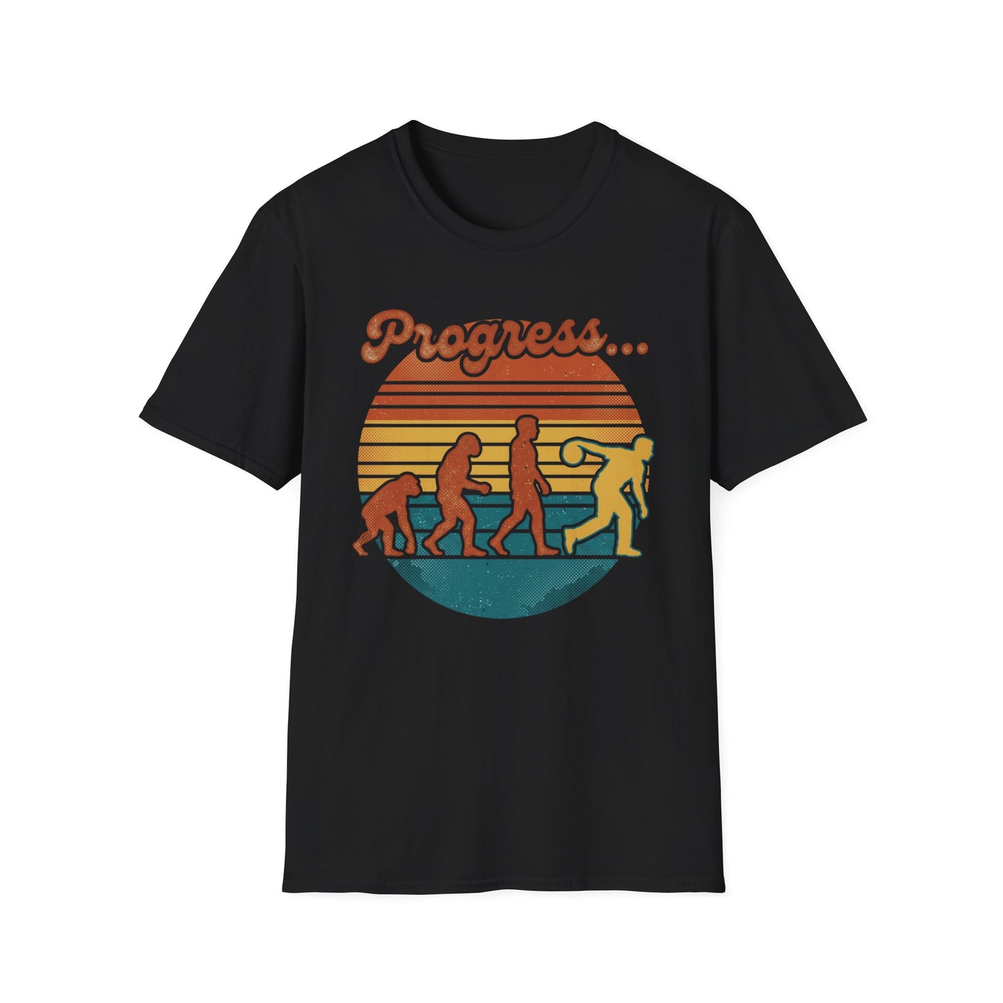 Progress retro bowling sunset T-Shirt