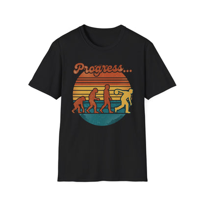 Progress retro bowling sunset T-Shirt