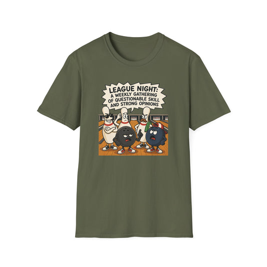 League night opinions funny bowling T-Shirt