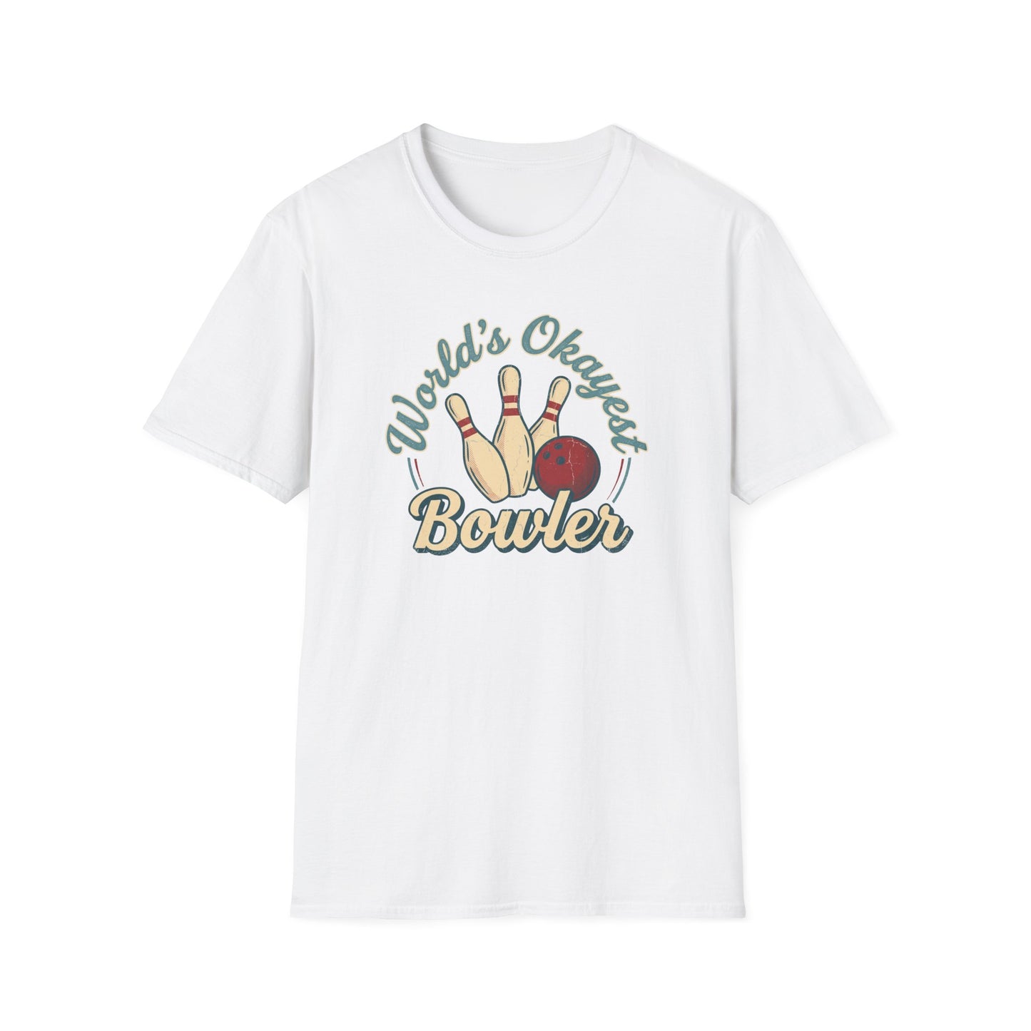 Worlds okayest bowler funny bowling T-Shirt